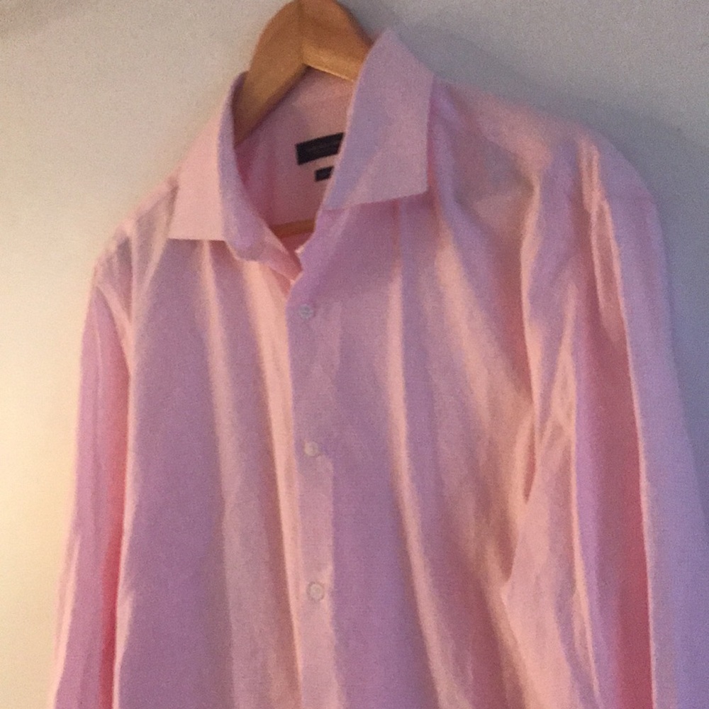 Brand New Marc New York Slim Fit pink and white dress shirt Andrew Marc 2 for 30